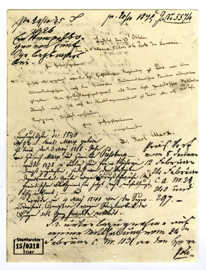 Brief von Karl Marx