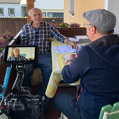 Für das Video-Zeitzeugen-Projekt wurde Matthias Becker interviewt, der von seiner Kindheit während der Kriegszeit berichtete. Foto: privat