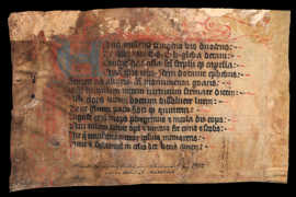 Fragmentenbox 6b, Fragment 01 – Grabinschrift (Stadtbibliothek Trier)