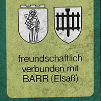 Partnerstadt ist Barr im Elsass