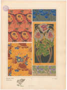 Darstellungen von Anemonen für die Verwendung in der dekorativen Kunst, mit Schablonentechnik gefertigt von Émile-Allain Séguy (Wissenschaftliche Bibliothek der Stadt Trier, Signatur Gf 40)