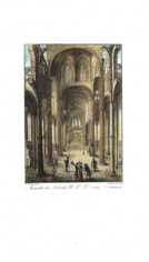 Ansicht der Kirche Unserer Lieben Frau von Innen, Steindruck von Johann Susenbeth nach dem Entwurf von Christoph Hawich aus Trier's Alterthümer und Umgebungen in 22 pittoresken Ansichten. - Trier : Lintz, 1823. - Elftes Blatt (Stadtarchiv Trier, Stadtansicht Nr. 157)