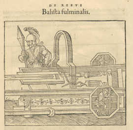 Abbildung „Balista fulminalis“ (Signatur 5/150 4°)